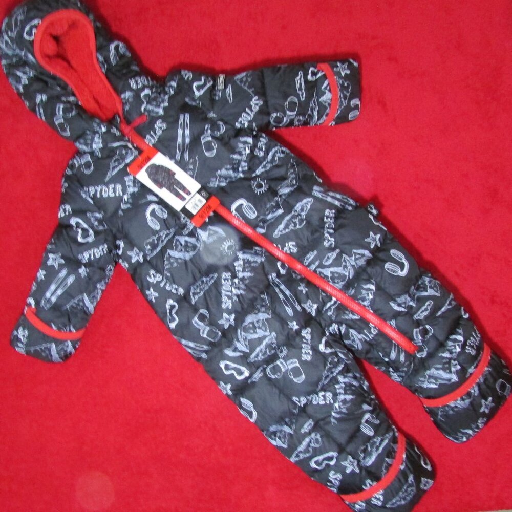 Spyder Black and Red Snowsuit